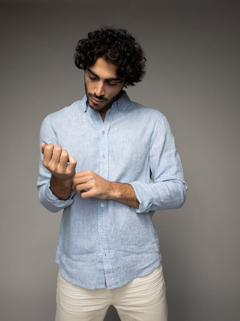 Modelshot / Light Blue Melange / Detail