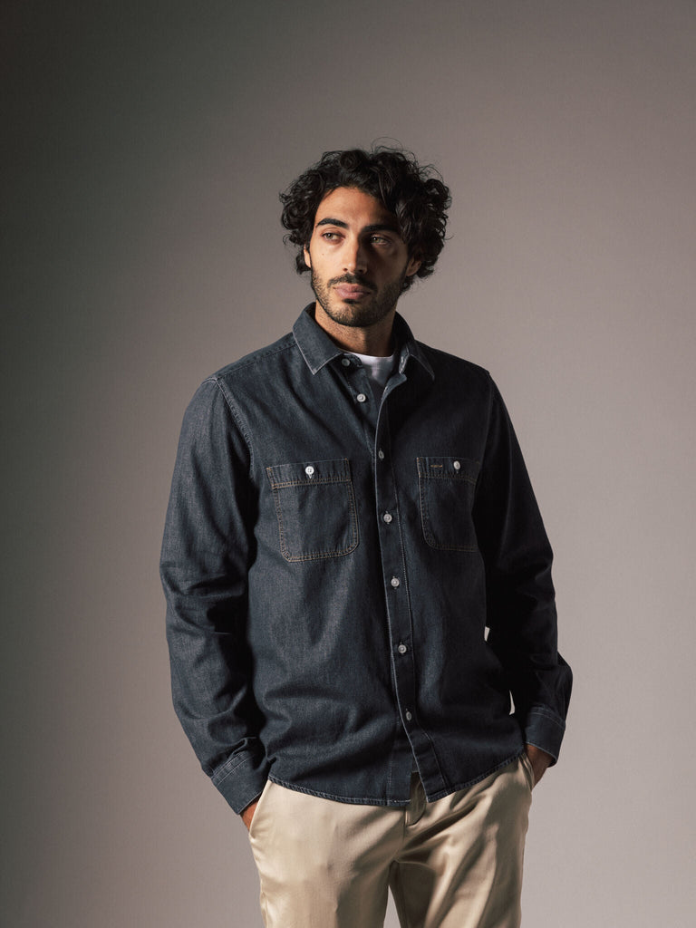 Modelshot / Grey Denim / Detail