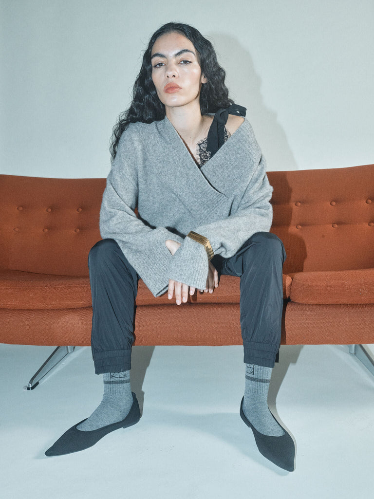 Modelshot / Grey Melange / Detail